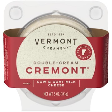 Vermont Creamery Cremont Cheese, Cow & Goat Milk, Double-Cream