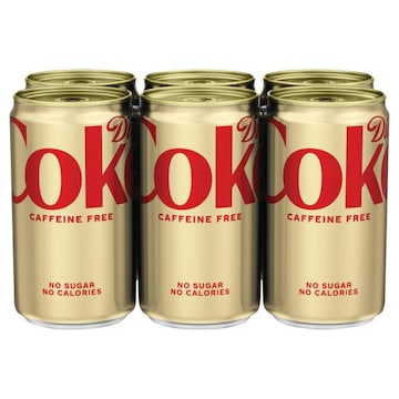 Diet Coke Cola, Caffeine Free, 6 Pack