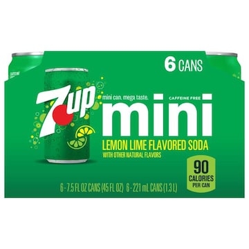 7-UP Lemon Lime Flavored Mini Soda
