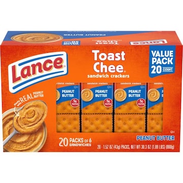 Lance® Toast Chee ToastChee Peanut Butter Sandwich Crackers