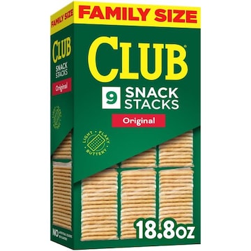 Club Snack Stacks Crackers Original, Lunch Snacks