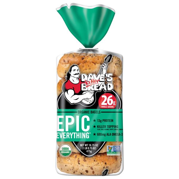 Dave's Killer Bread Epic Everything Organic Bagels Publix Super Markets