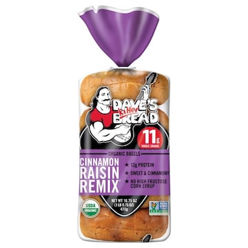 Dave's Killer Bread Cinnamon Raisin Remix, Organic Bagels