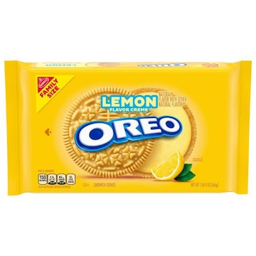 Oreo OREO Lemon Creme Sandwich Cookies, Family Size, 18.71 oz