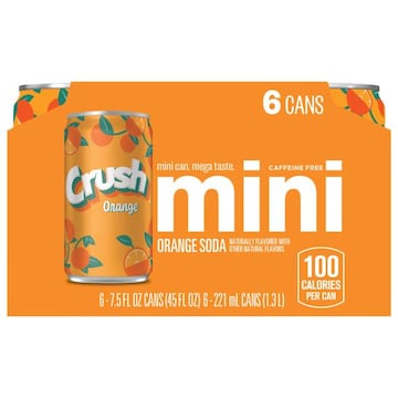 Crush Caffeine Free Orange Mini Soda