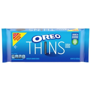Oreo Thins Chocolate Sandwich Cookies, Family Size