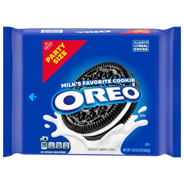 Oreo Sandwich Cookies, Chocolate, Party Size Publix Super Markets
