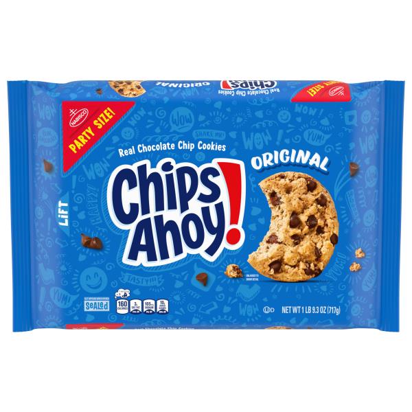 CHIPS AHOY! CHIPS AHOY! Original Chocolate Chip Cookies, Party Size, 25 ...