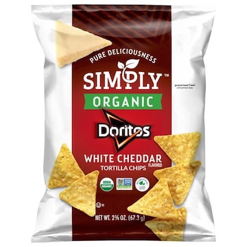 Doritos Simply Organic White Cheddar Flavored Tortilla Chips