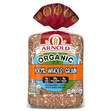 Arnold Bread, Organic, 100% Whole Grain