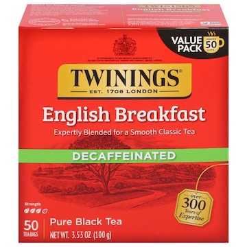 Twinings English Breakfast Decaffeinated Tea Bags