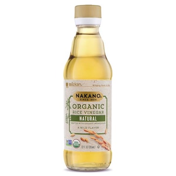 Nakano Natural Organic Rice Vinegar, Vinegar for Stir Fry Sauce, Salad Vinaigrette and Marinade, Cooking Vinegar to Use in Recipes, 12 FL OZ