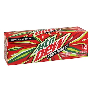 Mountain Dew Soda, Cranberry Pomegranate, Merry Mash-Up