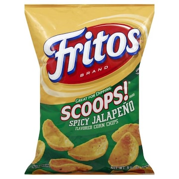 Fritos Scoops! Corn Chips, Spicy Jalapeno