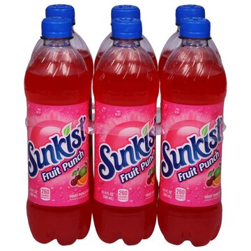 Sunkist Soda, Caffeine Free, Fruit Punch
