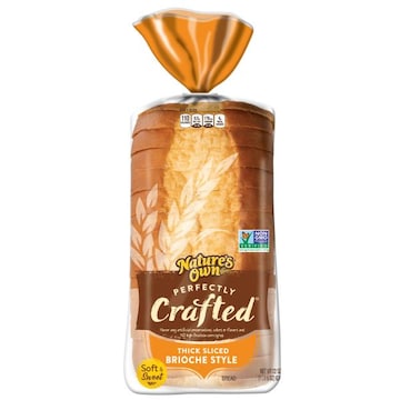 Nature's Own Perfectly Crafted Brioche Style Bread, Thick Sliced Non-GMO Brioche Bread, 22 oz Loaf