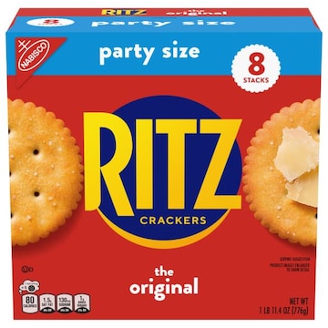 Ritz RITZ Original Crackers, Snacks for Kids and Adults, Lunch Snacks, Party Size, 27.4 oz