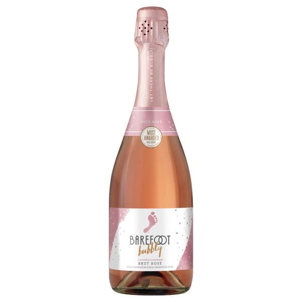 Barefoot Bubbly Brut Rosé Champagne Sparkling Wine 750ml Publix Super