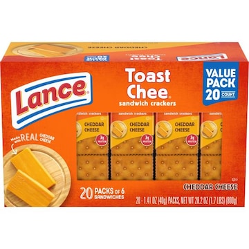 Lance® Toast Chee ToastChee Cheddar Sandwich Crackers