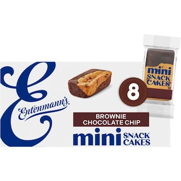Entenmann's Brownie Chocolate Chip Mini Snack Cakes, 8 packs, 14 oz