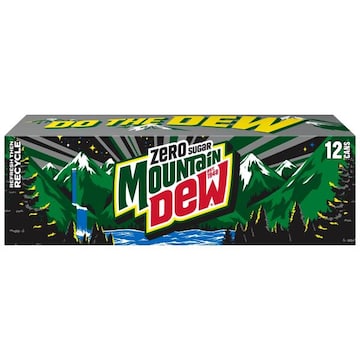 Mountain Dew Mountain Dew Zero Sugar Soda Citrus 12 Fl Oz, 12 Count