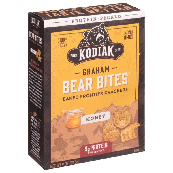 Kodiak Bear Bites Graham Crackers, Honey Publix Super Markets