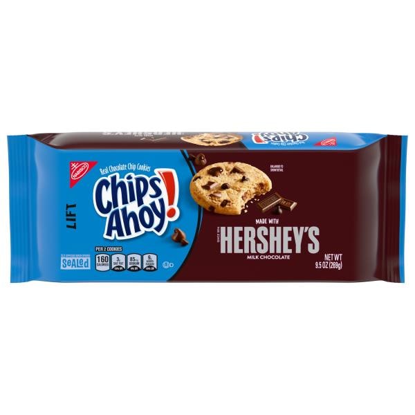 Chips Ahoy! CHIPS AHOY! Hershey's Milk Chocolate Chip Cookies, 9.5