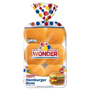 Wonder Hamburger Buns, Classic, Extra Soft