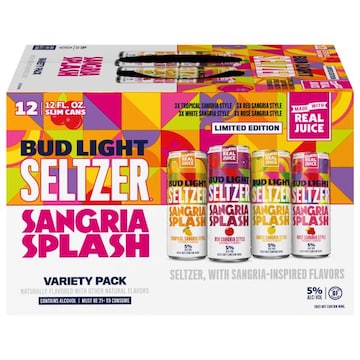 Bud Light Seltzer Seltzer, Sangria Splash, Variety Pack