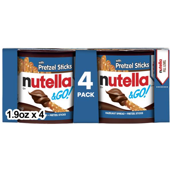 Nutella & GO! Hazelnut Spread + Pretzel Sticks, 4 Pack | Publix