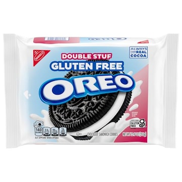 Oreo OREO Double Stuf Gluten Free Chocolate Sandwich Cookies, Gluten Free Cookies, 12.47 oz Packs