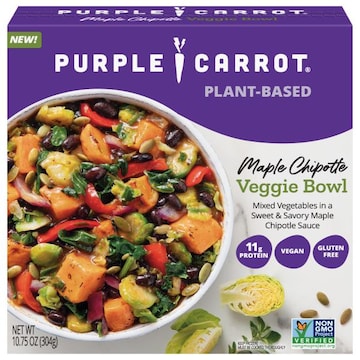 Purple Carrot Veggie Bowl, Plant-Based, Maple Chipotle