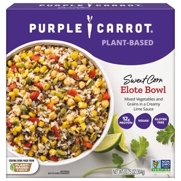 Purple Carrot Elote Bowl, Plant-Based, Sweet Corn