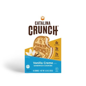 Catalina Crunch Sandwich Cookies, Low Sugar, Vanilla Creme