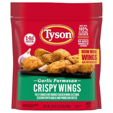 Tyson Garlic Parmesan Crispy Wings