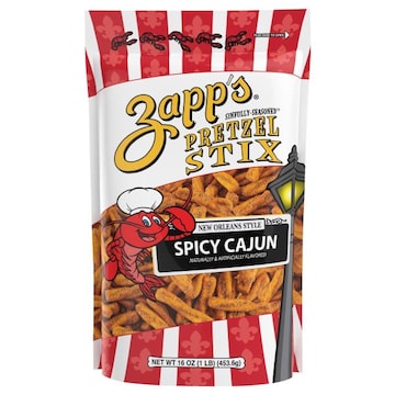 Zapp's Pretzel Stix, Spicy Cajun, New Orleans Style, Sinfully-Seasoned