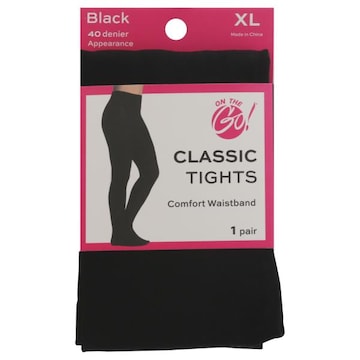 On the Go! Tights, Classic, Black, XL