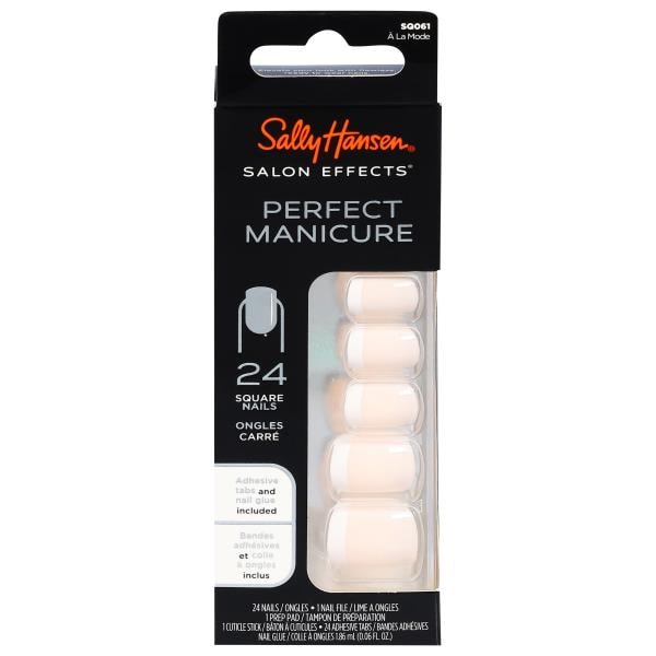 Sally Hansen Salon Effects Perfect Manicure, Square Nails, A la Mode