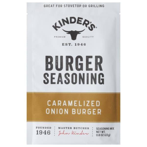 Kinder's Seasoning Mix, Caramelized Onion Burger Publix Super Markets