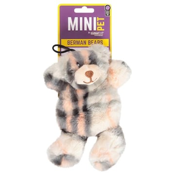MiniPet Dog Toy, Berman Bear, Small