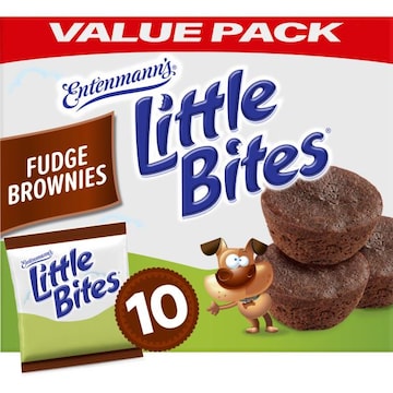 Entenmann's Little Bites Fudge Chocolate Mini Muffins, Value Pack, 10 packs, (4 ct each), 19.5 lbs  Case