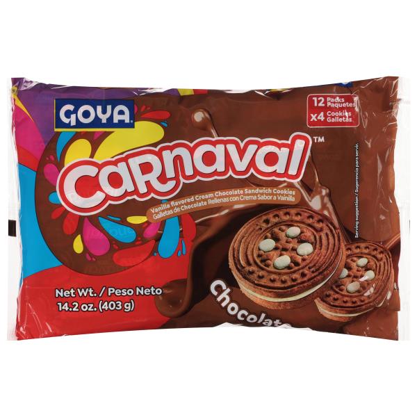 Goya Carnaval Sandwich Cookies, Chocolate, 12 Pack | Publix Super Markets