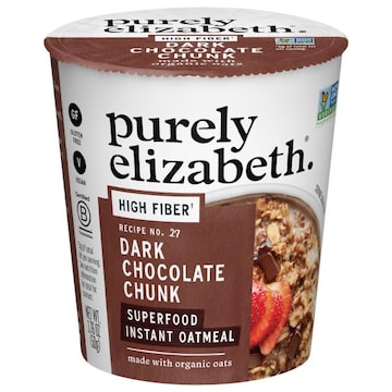 Purely Elizabeth Recipe No. 27 Superfood Dark Chocolate Chunk Instant Oatmeal