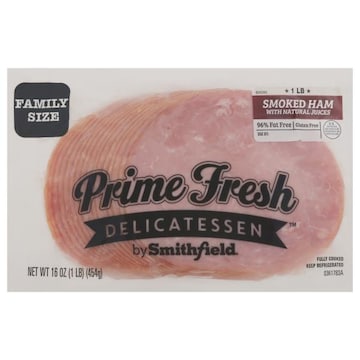 Prime Fresh Delicatessen Smoked Ham, with Natural Juices