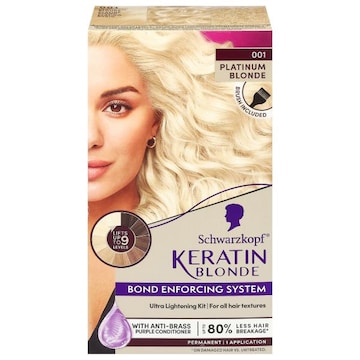 Keratin Color Keratin Blonde 001 Platinum Blonde Permanent Hair Color