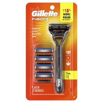 Gillette Fusion5 Gillette Fusion5 Shaving Razor for Men, Razor Handle, 5 Refills