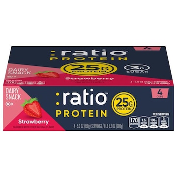 Ratio Protein Strawberry Dairy Snack