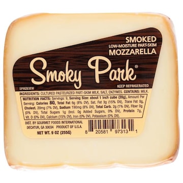 Smoky Park Smoked Low-Moisture Part-Skim Mozzarella Cheese