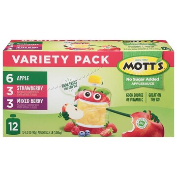 Mott's Applesauce, Apple, Strawberry, Mixed Berry, Variety Pack