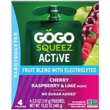 GoGo Squeez Fruit Blend, Cherry Raspberry & Lime
